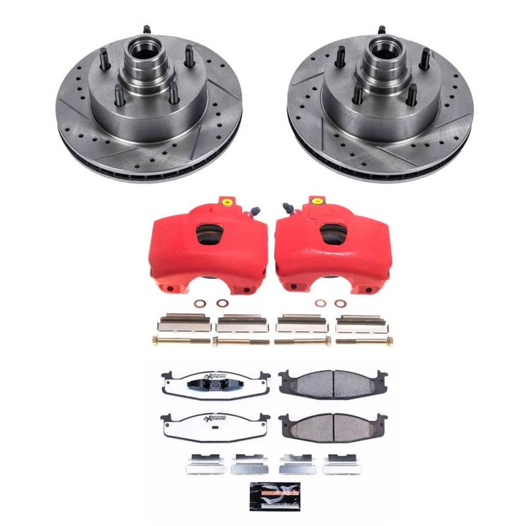 Power Stop 01-94 Ford E-150 Econoline Front Z36 Truck & Tow Brake Kit w/Calipers