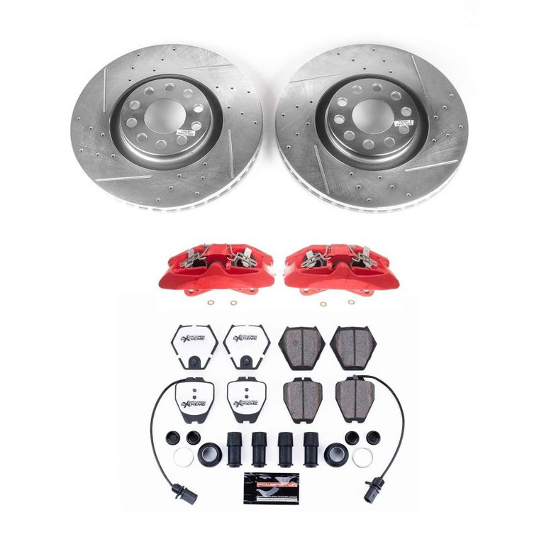 Power Stop 00-02 Audi S4 Front Z26 Street Warrior Brake Kit w/Calipers