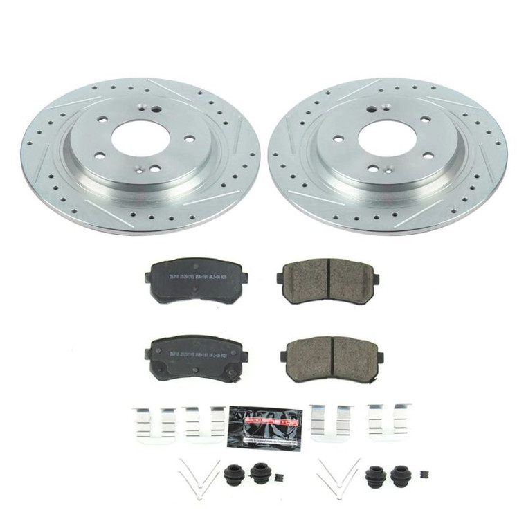 Power Stop 18-19 Hyundai Kona Rear Z23 Evolution Sport Brake Kit K8306