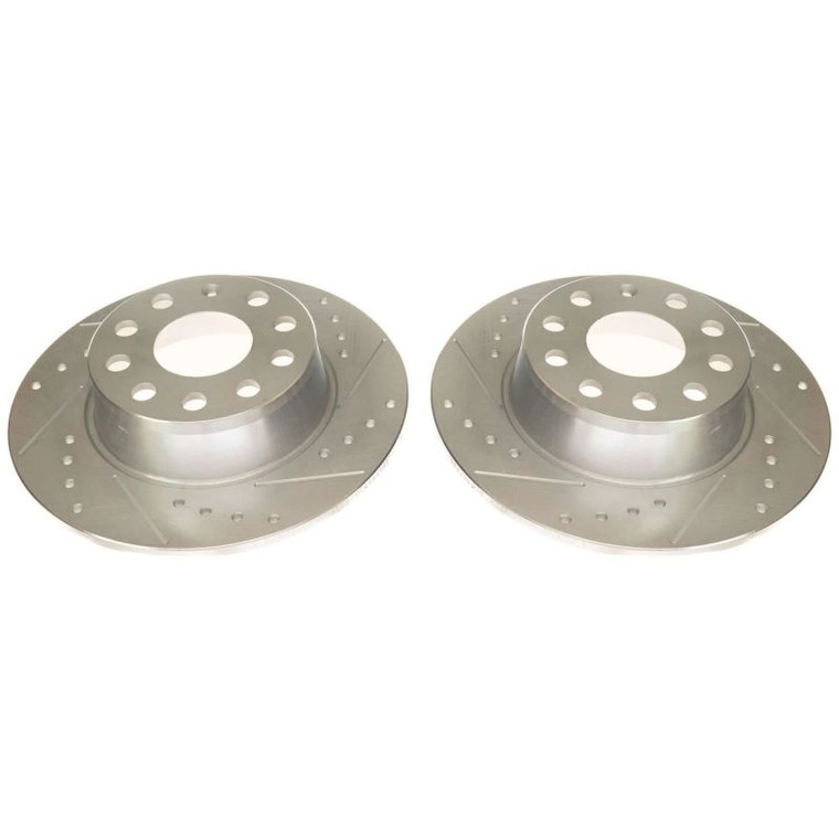 Power Stop 2019 Volkswagen Jetta Rear Evolution Drilled & Slotted Rotors - Pair