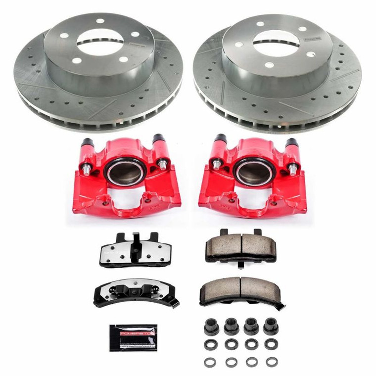 Power Stop 90-02 Chevrolet Astro Front Z36 Truck & Tow Brake Kit w/Calipers