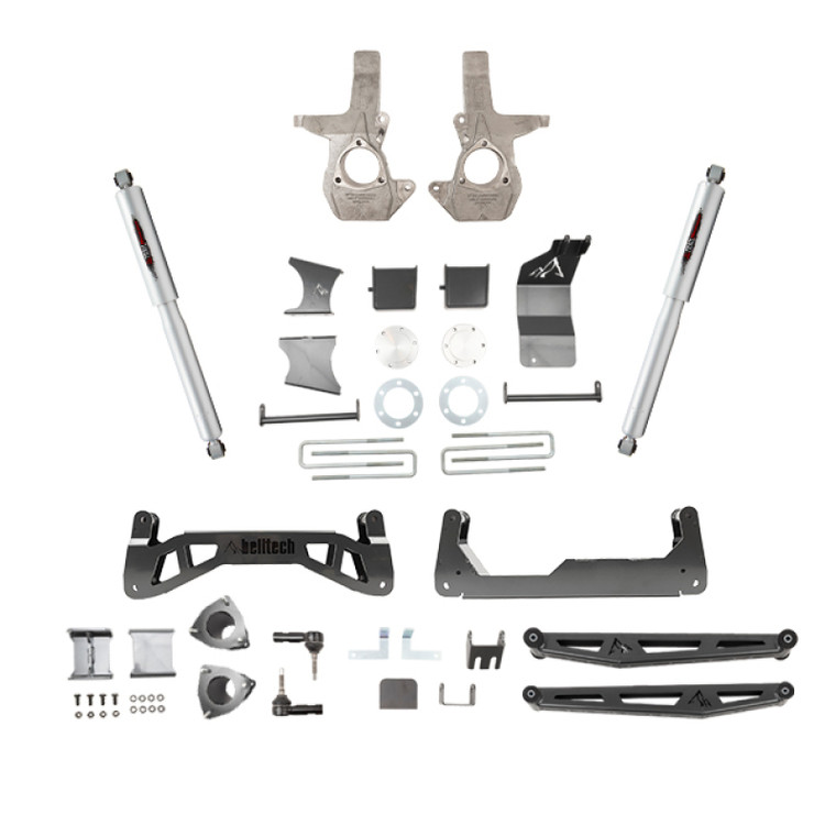 Belltech 16-18 Chevrolet Silverado / GMC Sierra 1500 4WD 7-9" Suspension Lift Kit w/ Shocks