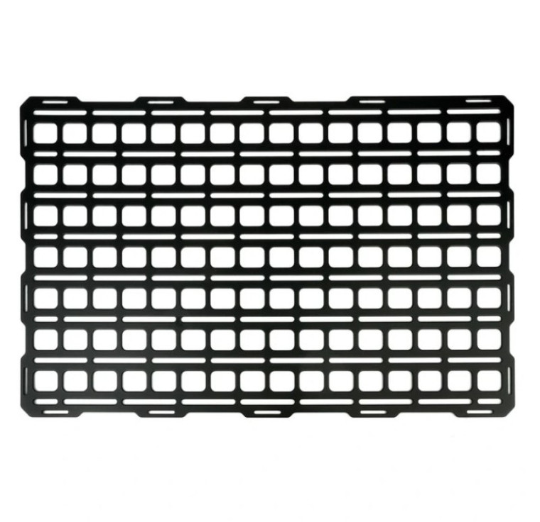 BuiltRight Industries 25in x 15.5in Tech Plate Steel Mounting Panel - Black