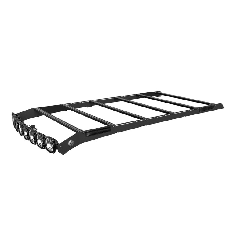 KC HiLiTES 10-19 Toyota 4Runner M-RACK KIT - 50" Pro6 Light Bar Roof Rack - Side Blackout Plates