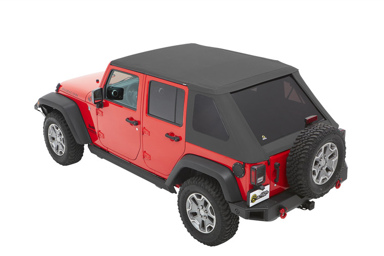 Gray Twill Trektop NX Plus for Jeep 07-17 Wrangler Unlimited 4-Door