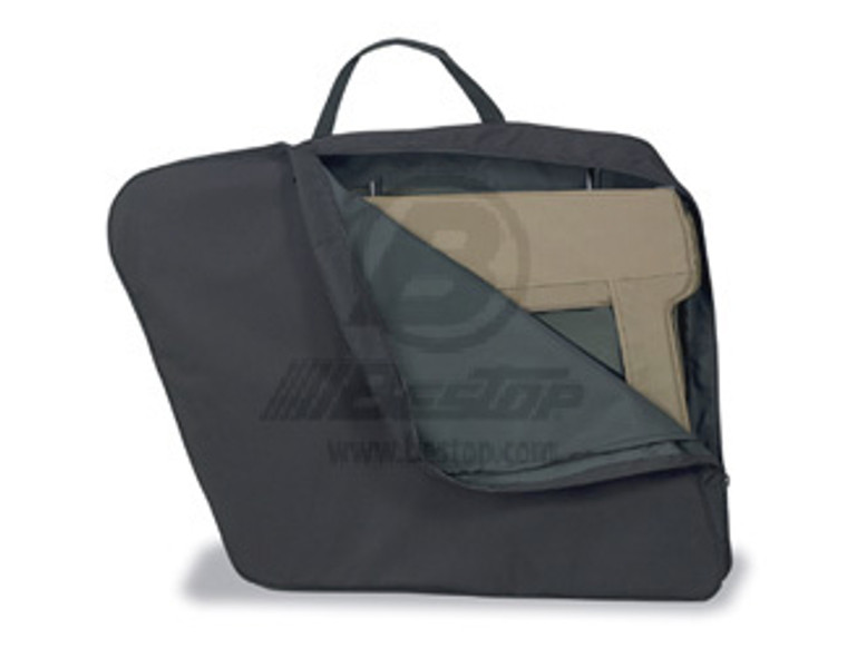 Door Jacket for Upper Half Doors Black Jeep 87-17 CJ7 AND Wrangler; One storage jacket hold two upper soft doors