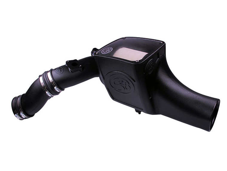 Cold Air Intake For 03-07 Ford F250 F350 F450 F550 V8-6.0L Powerstroke Dry Extendable White S B