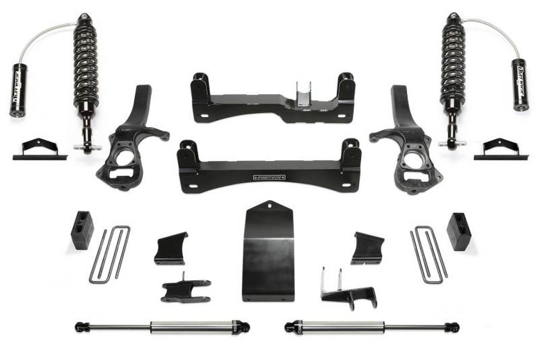 Fabtech 19-20 GM K1500 4WD Diesel 6in Perf. System w/DL 2.5 Resi Coilovers & Rear DL 2.25 Shocks