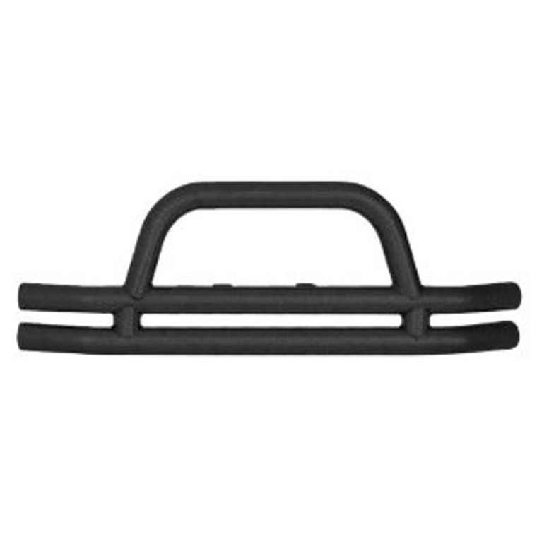 Tubular Bumper - Front - W/ Hoop - Black Textured