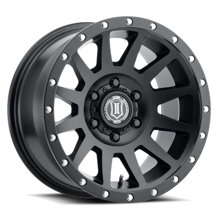 ICON Compression 18x9 6x5.5 25mm Offset 5.75in BS 95.1mm Bore Satin Black Wheel