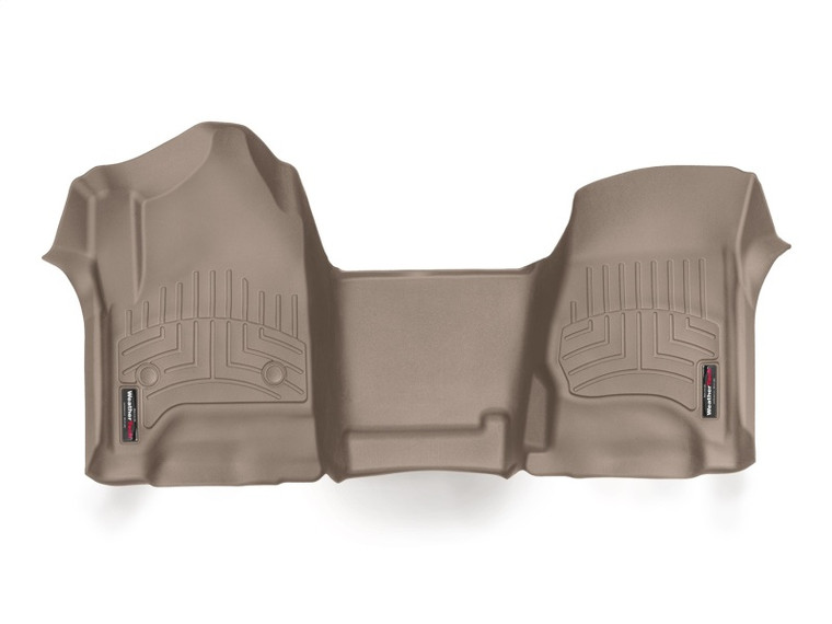 WeatherTech 14+ Chevrolet Silverado Front FloorLiner - Tan 455431