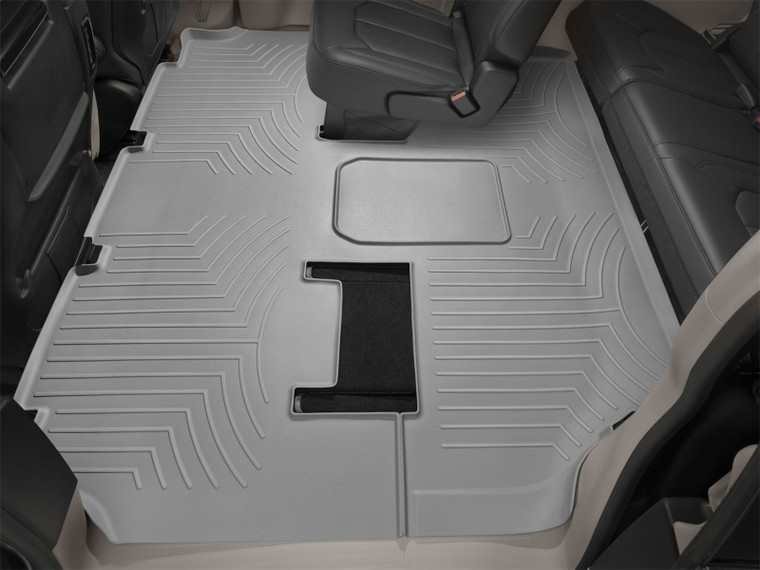 WeatherTech 2019+ Chevrolet Silverado 1500 Crew Cab (1st Row Bucket Seats) Rear FloorLiner - Grey
