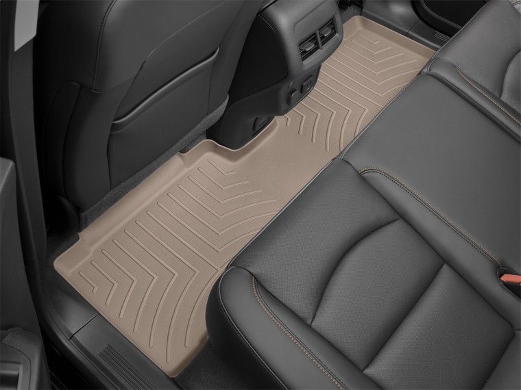 WeatherTech 2019+ Chevrolet Silverado 1500 Crew Cab (1st Row Bucket Seats) Rear FloorLiner - Tan 4514362