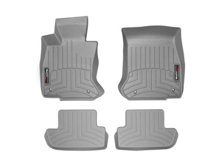 WeatherTech 12+ BMW 6-Series Front and Rear Floorliners - Grey 465081-463722