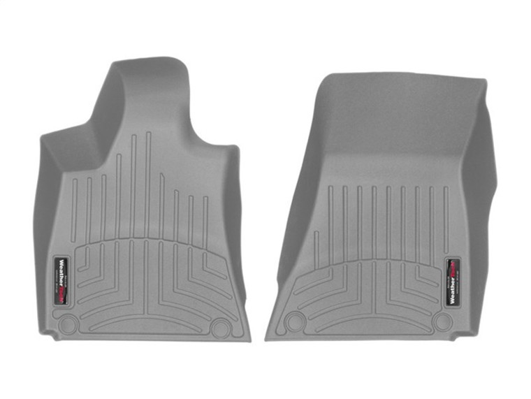 WeatherTech 2016 + Maserati Ghibli Rear Wheel Drive Style 1 Grommet Front FloorLiner - Grey