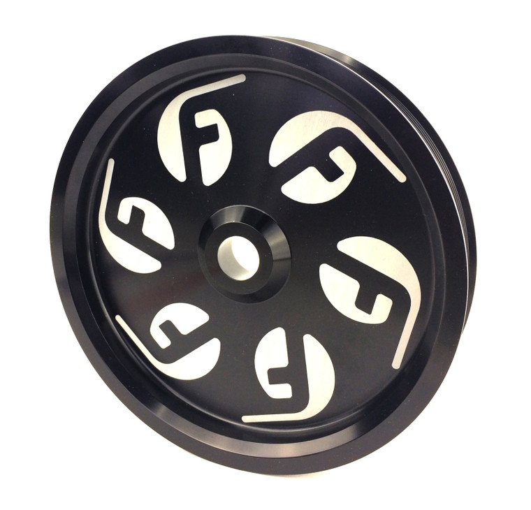 Fleece Performance Dodge Cummins Dual Pump Pulley (For Use w/ FPE Dual Pump Bracket) Black