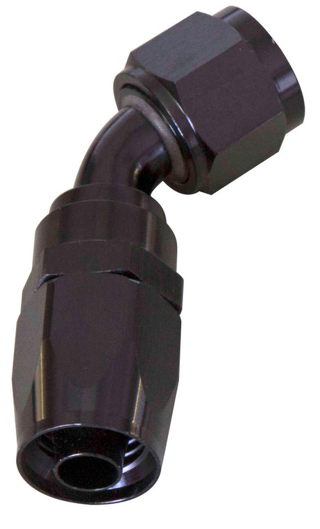 Fleece Performance Universal -6 45deg to Hose Reusable Black