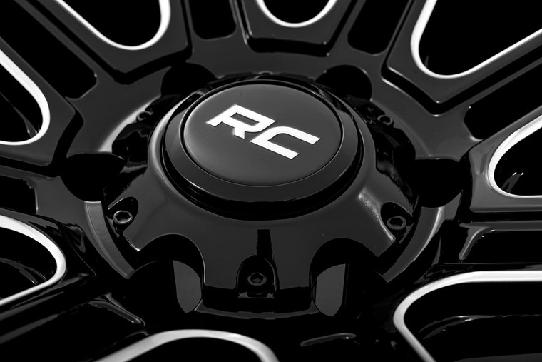 Rough Country 88 Series Wheel | One-Piece | Gloss Black | 17x9 | 5x5 | -12mm