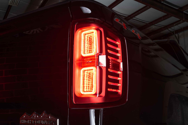 XB LED Tails: Chevrolet Silverado (14-18) (Pair / Red)