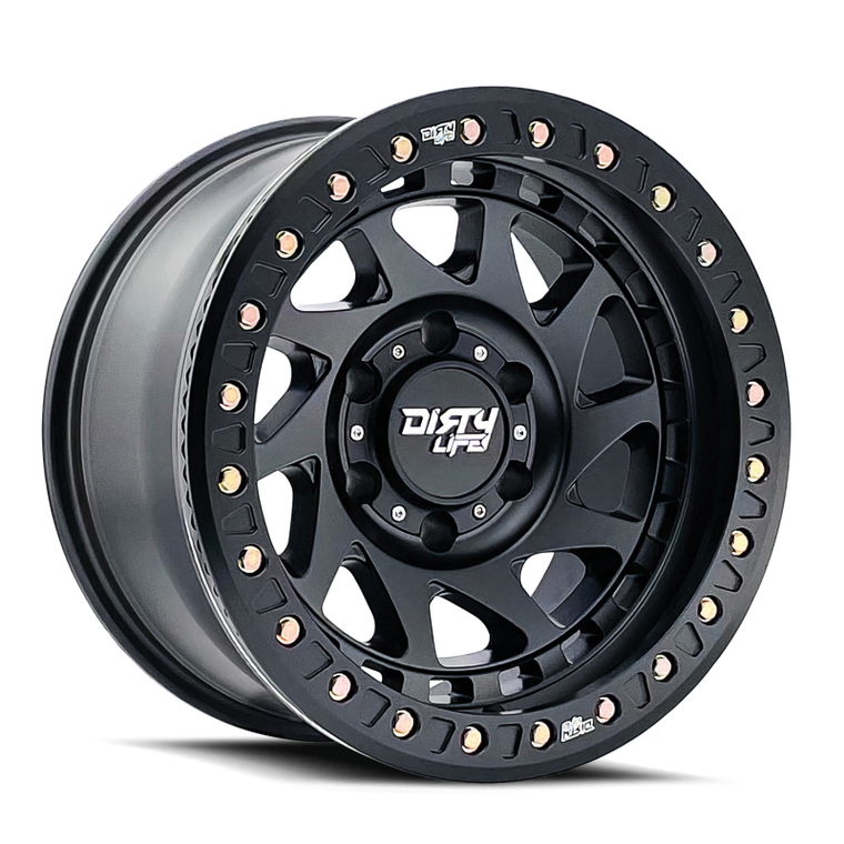 Dirty Life 9313 Enigma Race 17x9 / 5x127 BP / -12mm Offset / 78.1mm Hub Matte Black Wheel