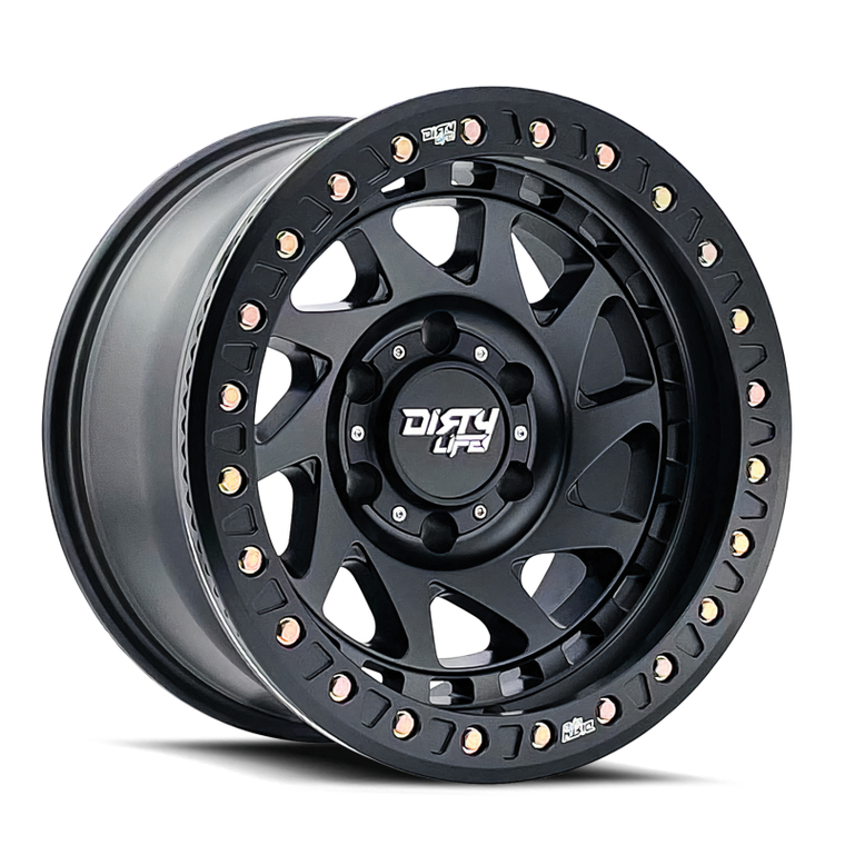 Dirty Life 9313 Enigma Race 17x9 / 6x135 BP / -12mm Offset / 87.1mm Hub Matte Black Wheel