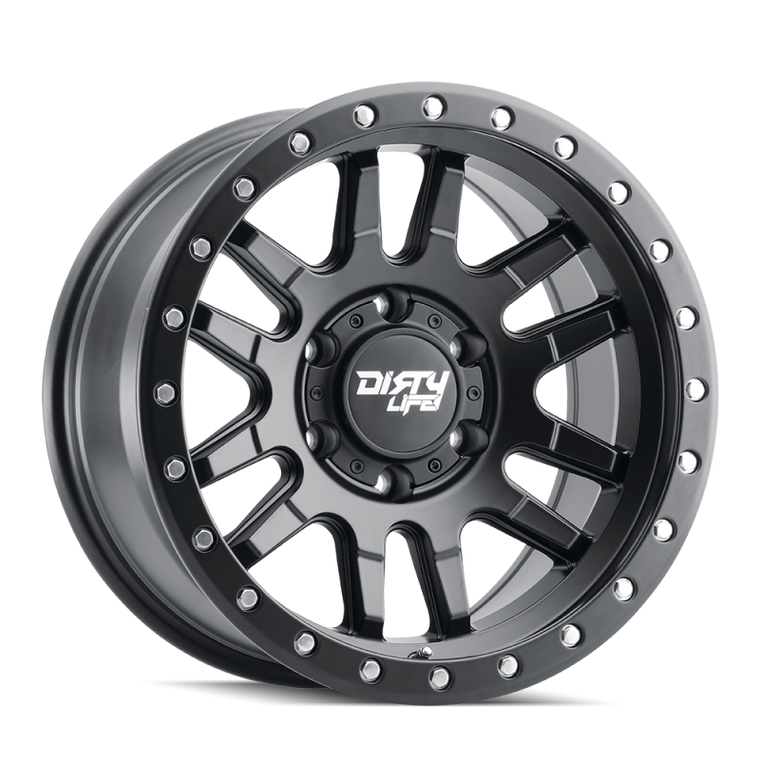Dirty Life 9309 Canyon Pro 17x9/5x150 BP/0mm Offset/110mm Hub Matte Black Wheel - Beadlock