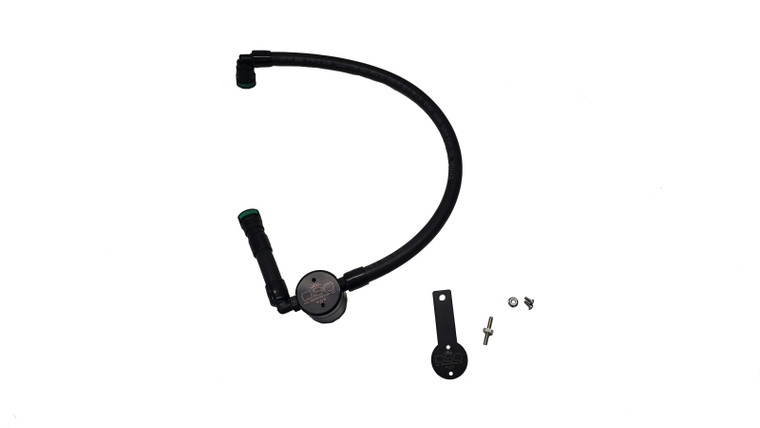 J&L 16-22 Dodge Durango / Jeep Grand Cherokee 3.6L Oil Separator 3.0 Passenger Side - Black Anodized