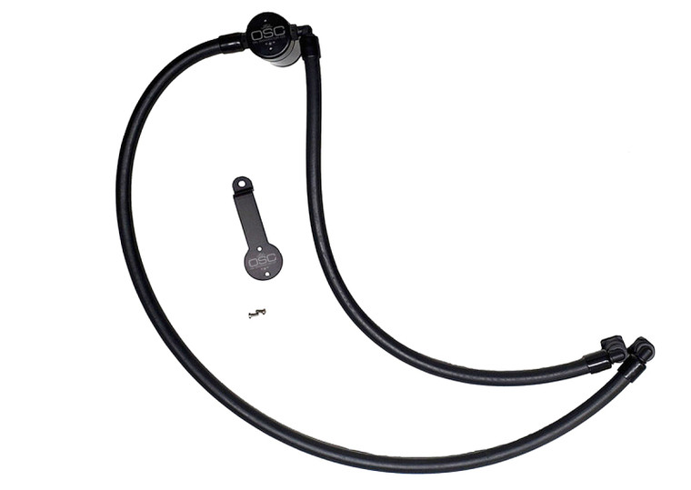 J&L 20-21 Jeep Gladiator 2.0L (Excl Hybrid Models) Driver Side Oil Separator 3.0 - Black Anodized