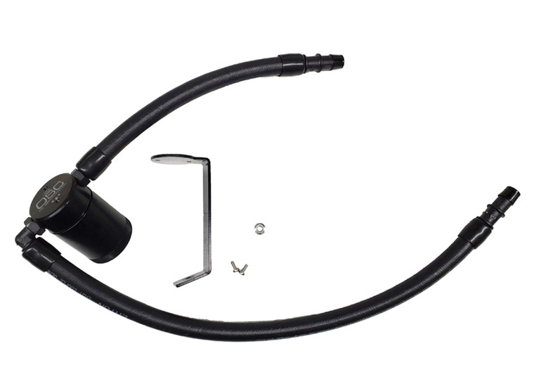 J&L 11-20 Dodge Charger/Challenger/Chrysler 300C Oil Separator 3.0 Passenger Side - Black Anodized