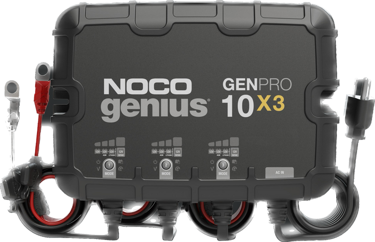 GENPRO10X3  12V 3-Bank, 30-Amp On-Board Battery Charger
