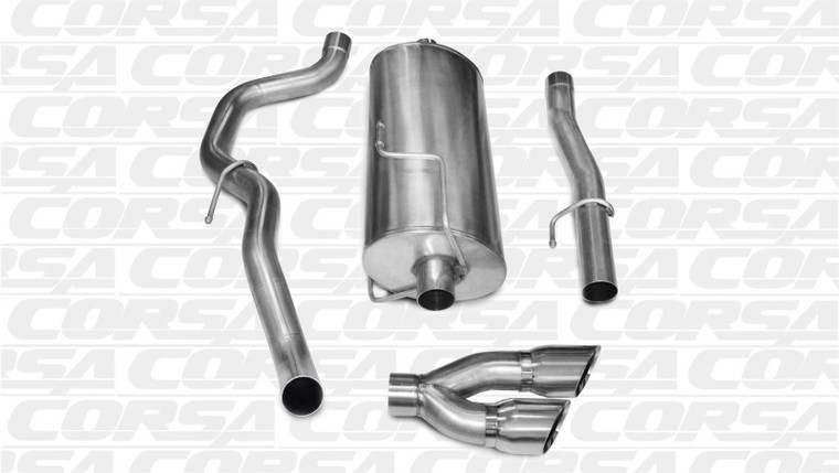 Corsa 10-13 Dodge Ram Crew Cab/Long Bed 2500 5.7L V8 Polished Sport Cat-Back Exhaust