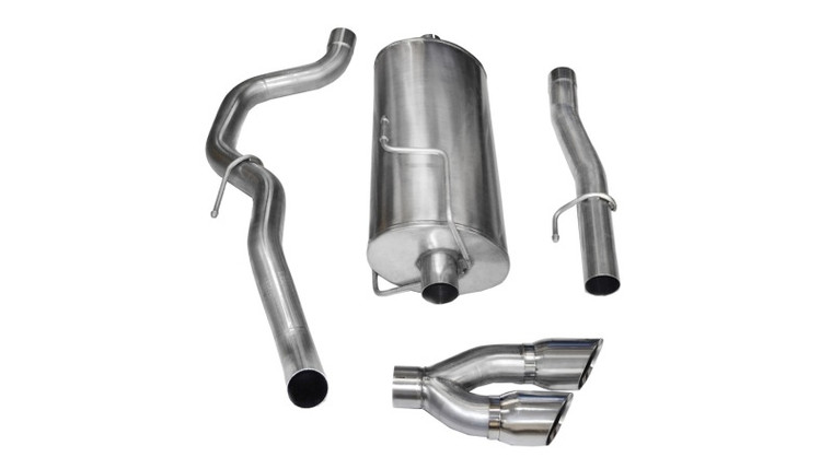 Corsa 10-13 Dodge Ram Reg. Cab/Long Bed 2500 5.7L V8 Polished Sport Cat-Back Exhaust