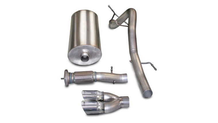 Corsa 07-10 Cadillac Escalade 6.2L V8 Polished Sport Cat-Back Exhaust