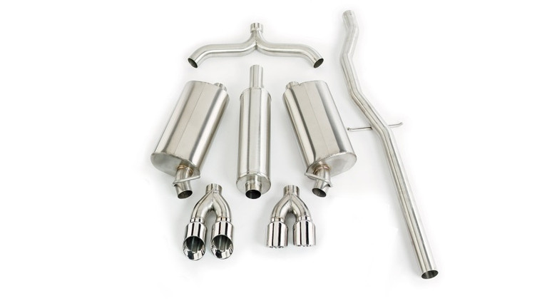 Corsa 99-04 Cadillac Seville SLS 4.6L Polished Touring Cat-Back Exhaust