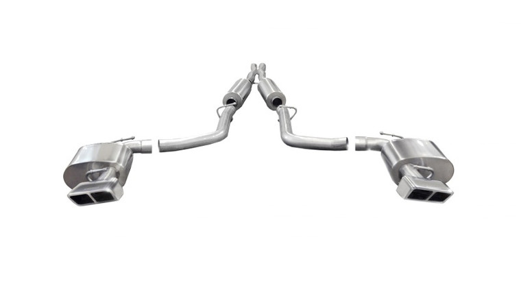 Corsa 11-13 Dodge Challenger SRT-8 6.4L V8 Manual Polished Xtreme Cat-Back Exhaust