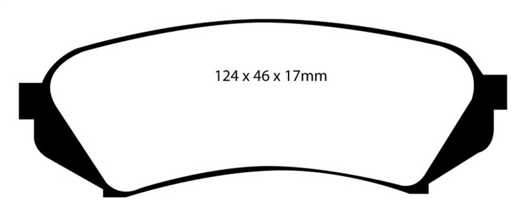 EBC 98-07 Lexus LX470 4.7 Yellowstuff Rear Brake Pads
