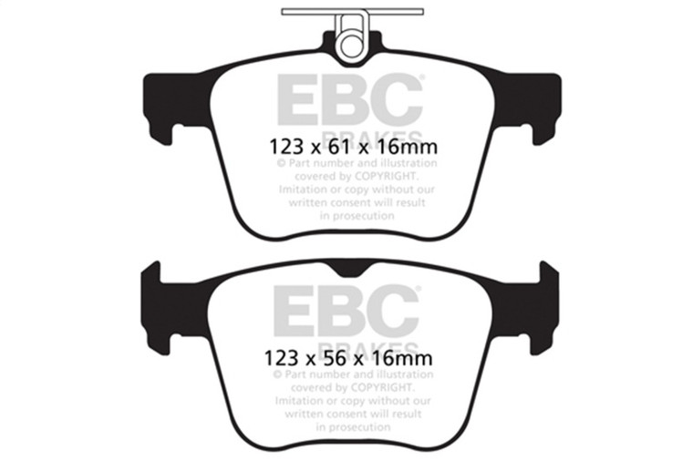 EBC 14+ Audi S3 2.0 Turbo Yellowstuff Rear Brake Pads