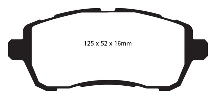 EBC 10+ Ford Fiesta 1.6L (Excl ST) Yellowstuff Front Brake Pads