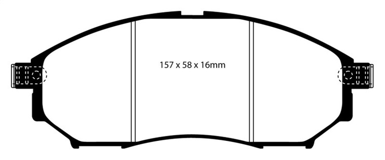 EBC 08-13 Infiniti EX35 3.5 Redstuff Front Brake Pads