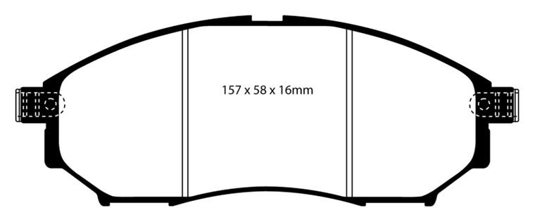 EBC 05-08 Infiniti G35 3.5 2WD Bluestuff Front Brake Pads