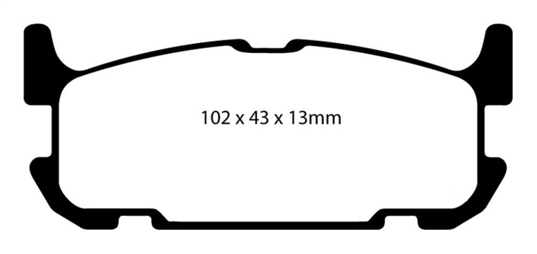 EBC 04-05 Mazda Miata MX5 1.8 (Sports Suspension) Yellowstuff Rear Brake Pads