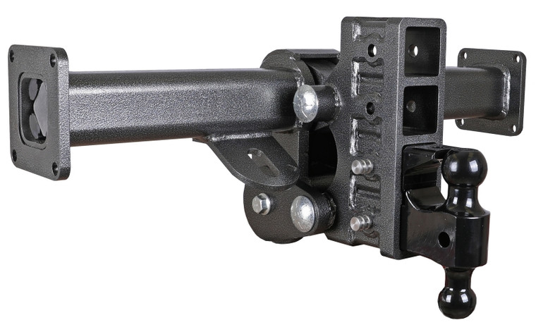 Gen Y 27In Traveller Torsion Flex 2.5In Shank 9In Drop 3.5k TW 21K Hitch Chassis Frame Mount