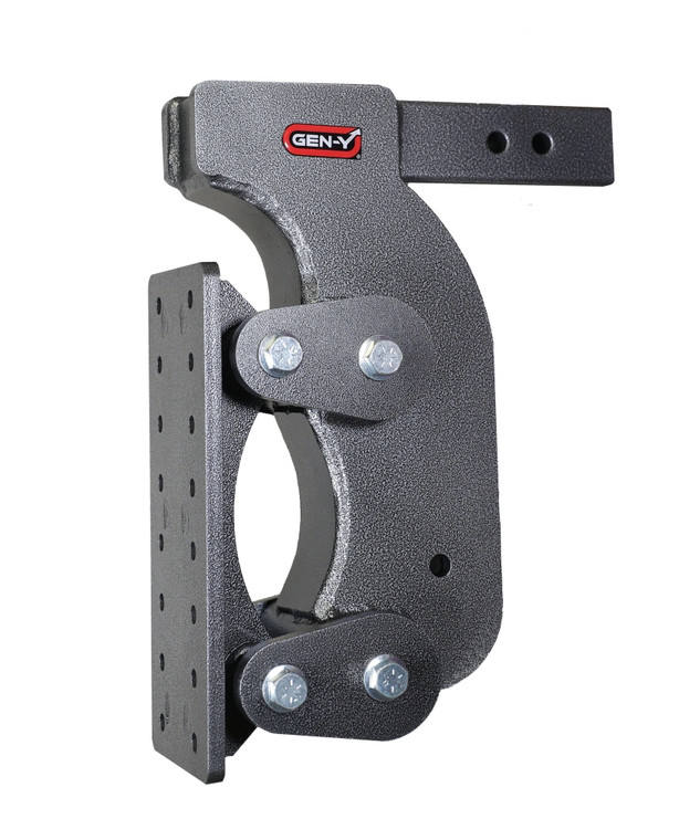 Gen Y The Boss Torsion Flex Pintle Plate 2.5In Shank 15In Drop 21K Hitch w/ GH-0100 Stabilizer Kit