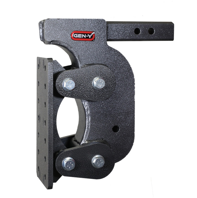 Gen Y The Boss Torsion Flex Pintle Plate 2In Shank 12.5In Drop 16K Hitch w/ GH-0100 Stabilizer Kit