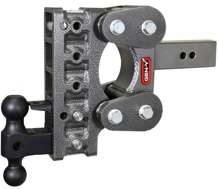 Gen Y The Boss TorsionFlex 2.5In Shank 7.5In Drop 10K Hitch w/ GH-031 Dual-Ball/ GH-032 Pintle Lock