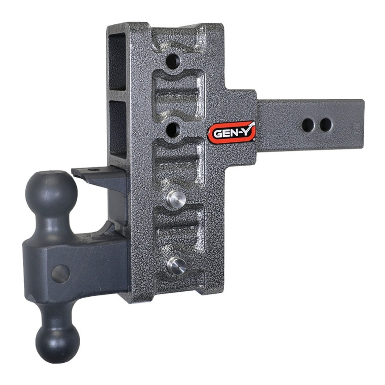 Gen Y Mega Duty 2.5In Shank 6In Offset Drop 21K Hitch w/ GH-061 Dual-Ball / GH-062 Pintle Lock