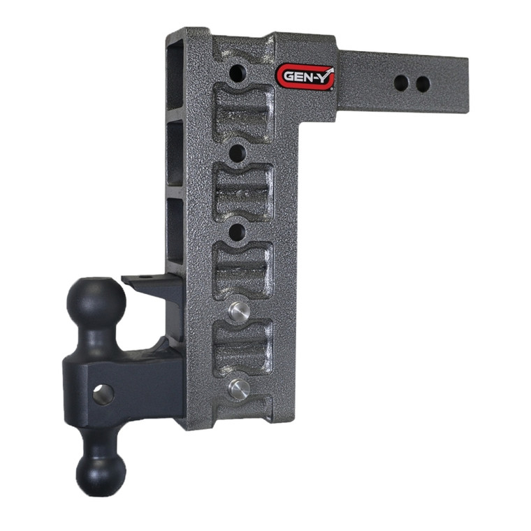 Gen Y Mega Duty 2.5In Shank 12In Drop 3K TW 21K Hitch w/ GH-061 Dual-Ball w/ GH-062 Pintle Lock