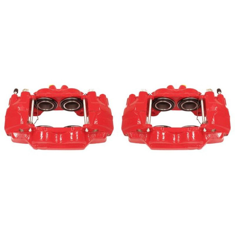 Power Stop 03-09 Toyota 4Runner Front Red Calipers w/o Brackets - Pair