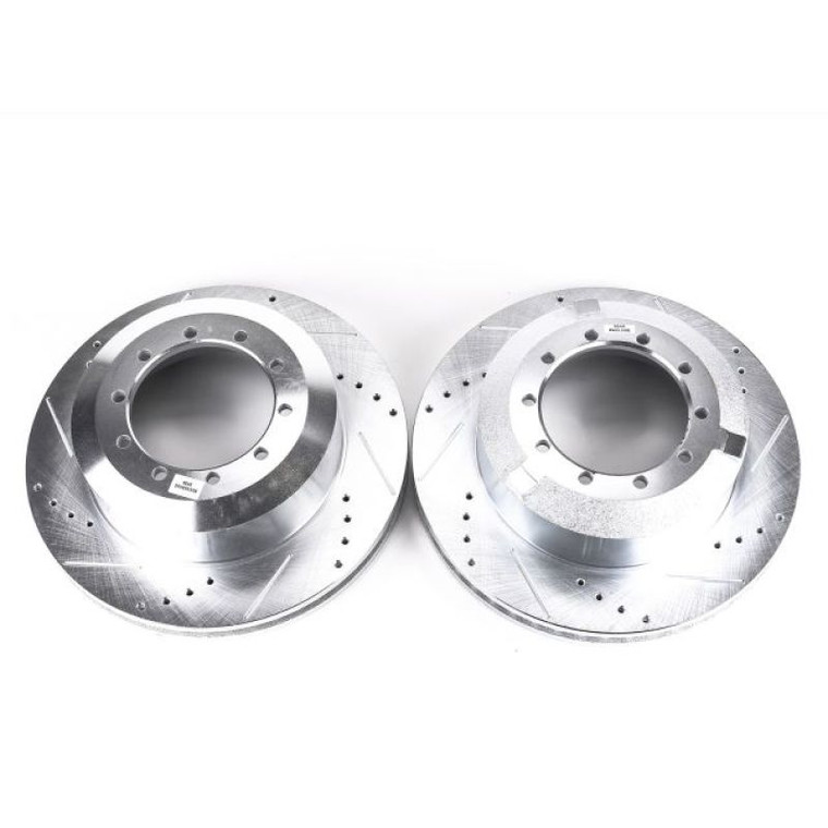 Power Stop 08-10 Dodge Ram 4500 Rear Evolution Drilled & Slotted Rotors - Pair