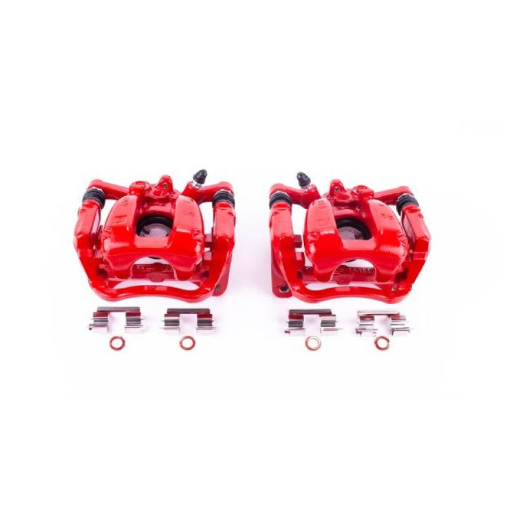 Power Stop 2017 Buick LaCrosse Rear Red Calipers w/Brackets - Pair